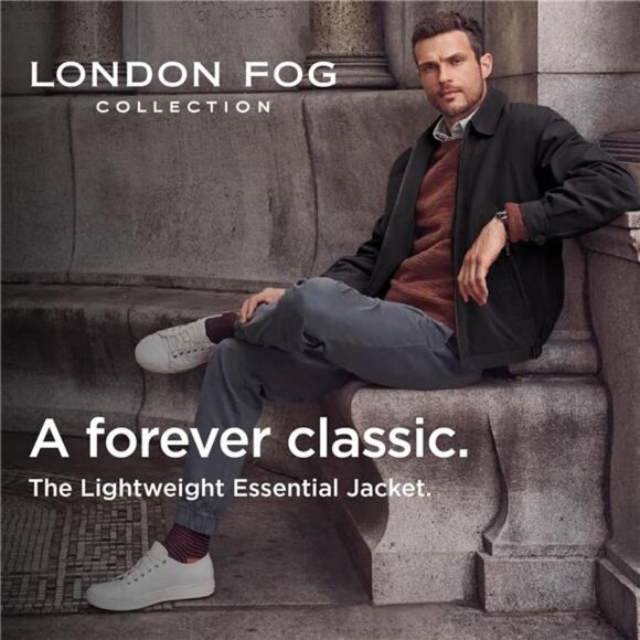 Mens Golf Jacket Wind and Water Resistant Zip Front Lightweight Big Tall Sizes - Picture 3 of 7